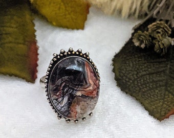 Artisan Sterling Silver Jasper Ring R007