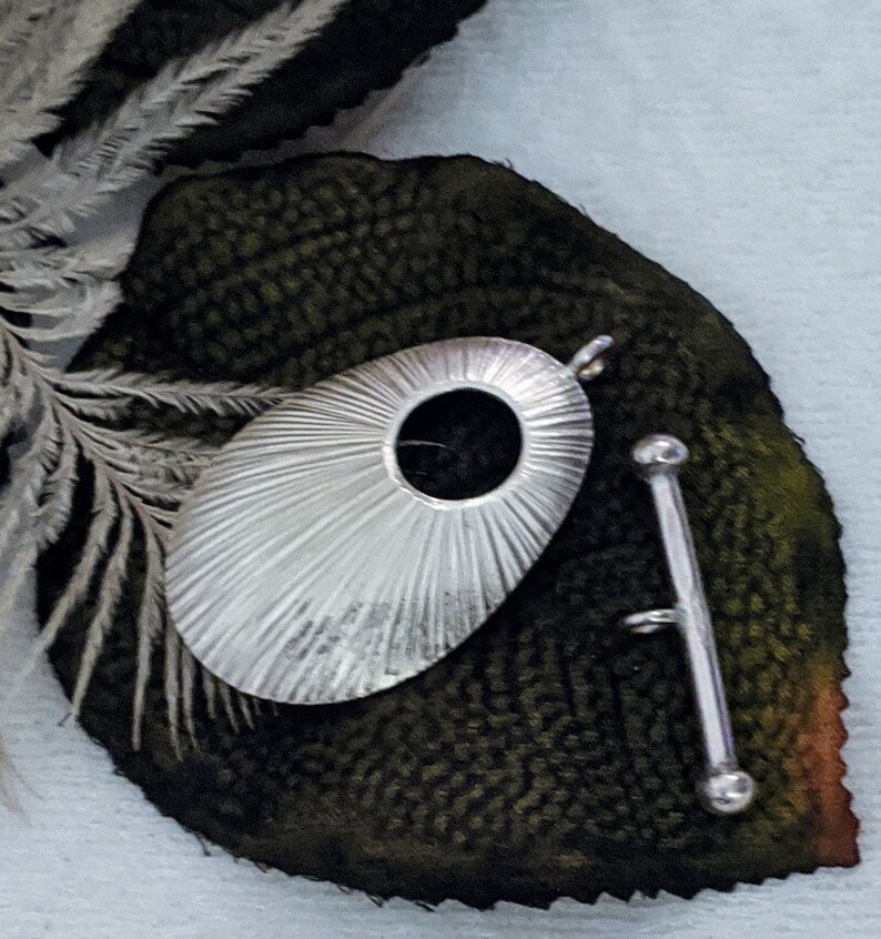 Shaina Artisan Crafted Fine Silver Toggle Clasp