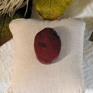 Red Jasper Freeform Oval Cabochon S084 image 1