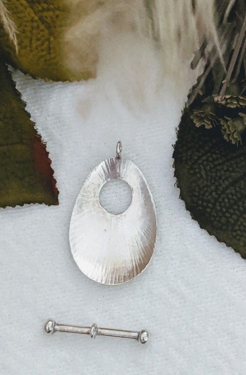 Shaina Artisan Crafted Fine Silver Toggle Clasp