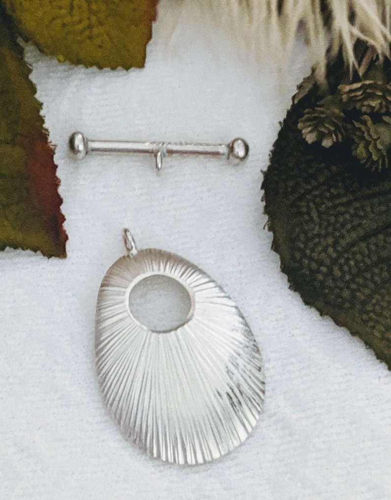 Shaina Artisan Crafted Fine Silver Toggle Clasp