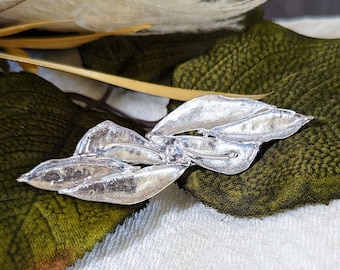 Israel Avi Soffer Large Modernist Sterling Silver Roman Glass