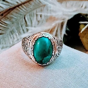 Artisan Sterling Silver Chrysocolla Ring R117
