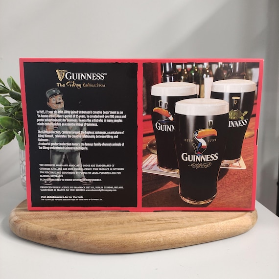 Guinness Tortoise & Toucan Gilroy Pint Glasses - Pack of 2 - Etsy