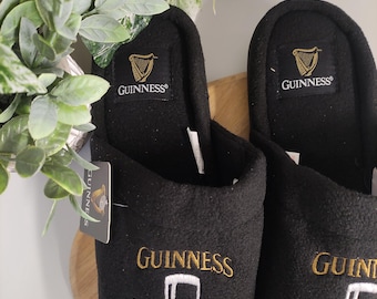 Guinness Slippers Tall Dark Have Some Size Small