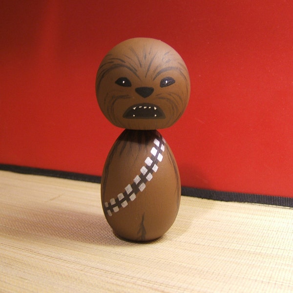 Kokeshi doll. Wookie inspired custom