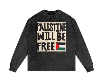 Acid Wash Oversize Long Sleeve T-Shirt - 250 GSM