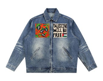 Vintage Wash Zip Up Denim Jacket