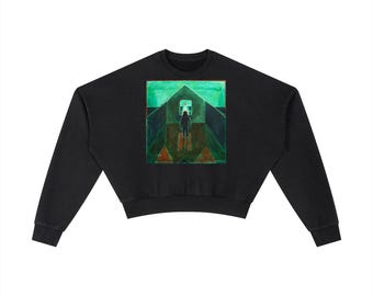 Vintage Washed Cropped Sweatshirt