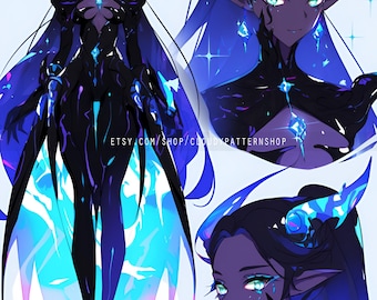 Adoptable | Intergalaxy Judge, Original Adopt, Fursona, Character for Roleplaying, DnD, Reference, AI Adopt