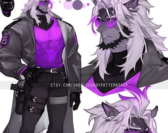 Adoptable | Retro Techno Idol, Original Adopt, Character for Roleplaying, DnD, Reference, AI Adopt