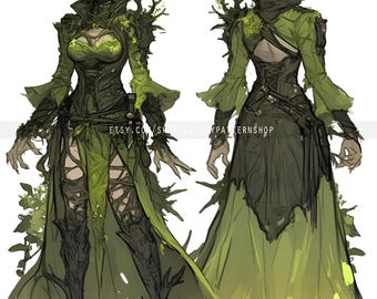 Adoptable | Root Infected, Original Adopt, Fursona, Character for Roleplaying, DnD, Reference, AI Adopt