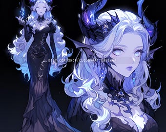 Adoptable | Crystal Mage, Original Adopt, Fursona, Character for Roleplaying, DnD, Reference, AI Adopt
