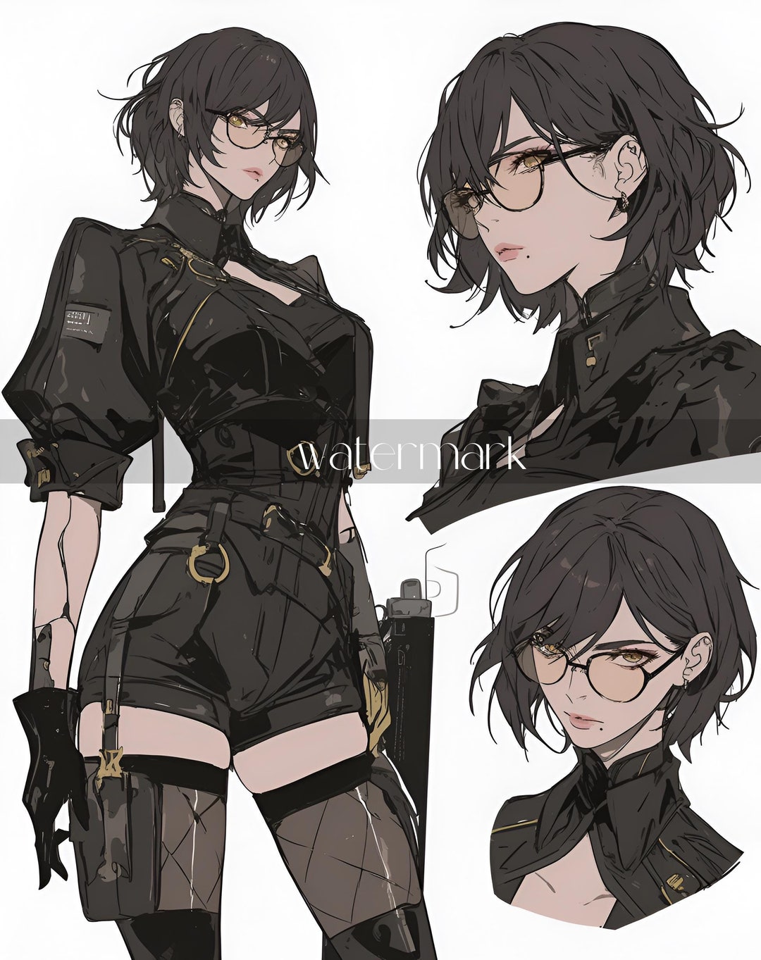 Adoptable | Beautiful Black Agent, Original Adopt, Character for ...
