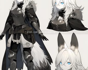 Adoptable | Tundra Emissary, Original Adopt, Fursona, Character for Roleplaying, DnD, Reference, AI Adopt