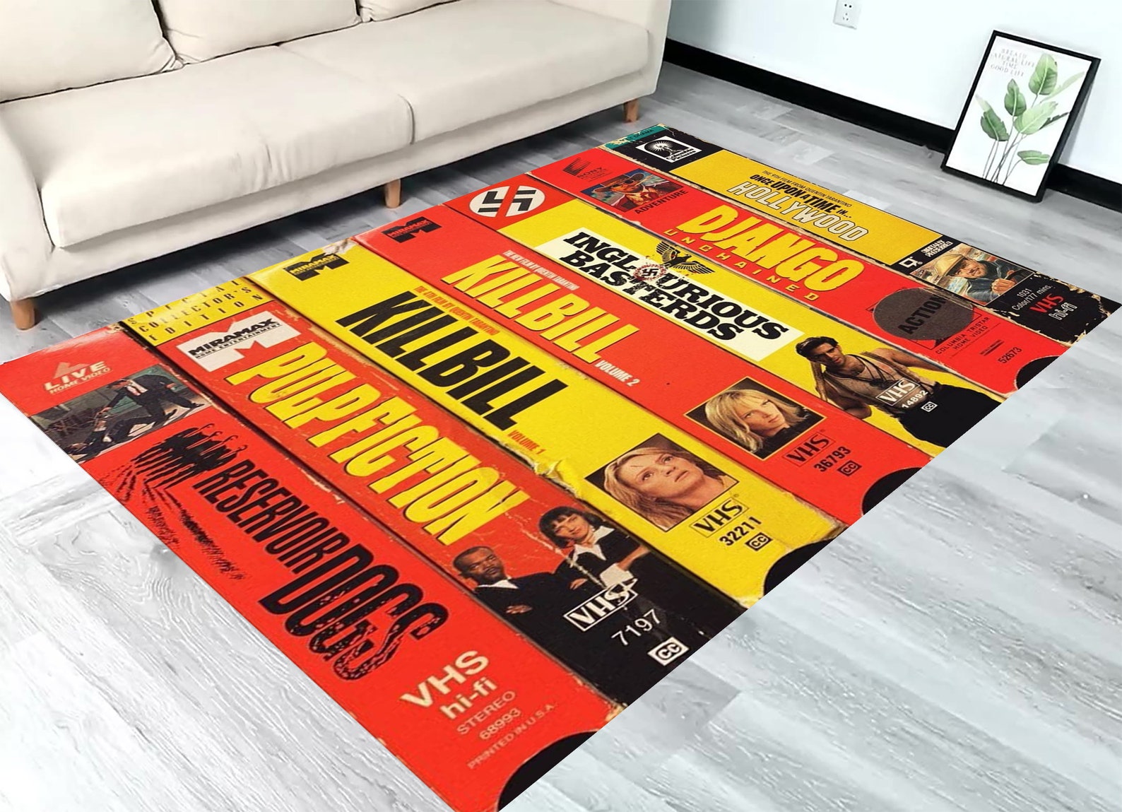 Vhs Tapes, Vhs Movies Rug, 80s Movies Themed Rugs, Movie Room Rug ...