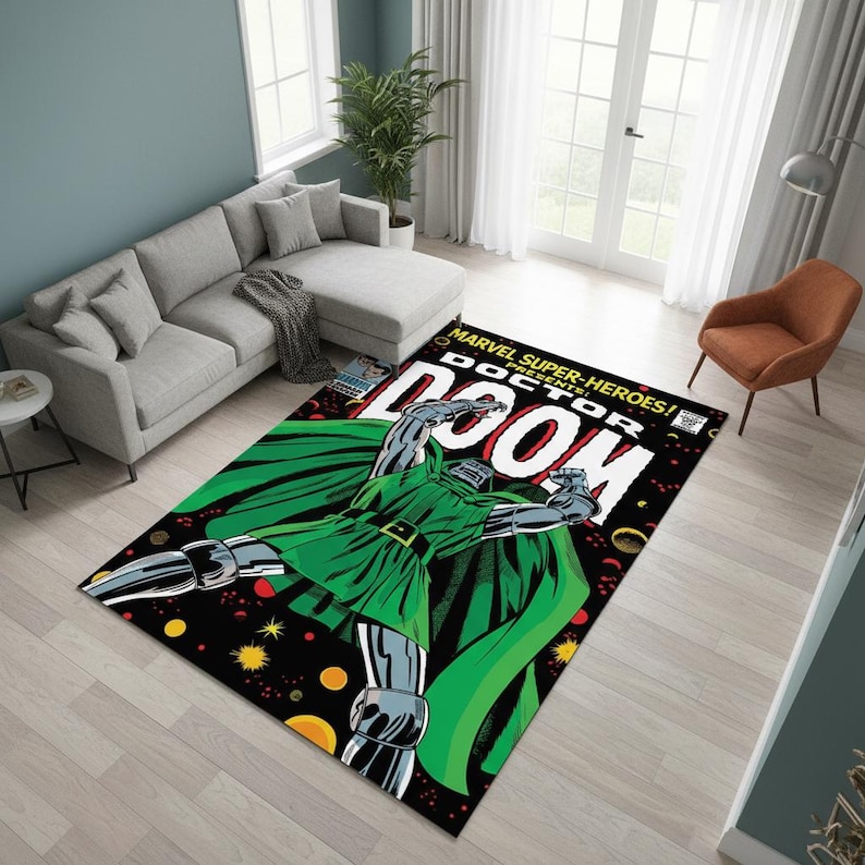 Super Heroes Rug, Doom Covers, Superhero Design Rug, Super Hero Comics ...