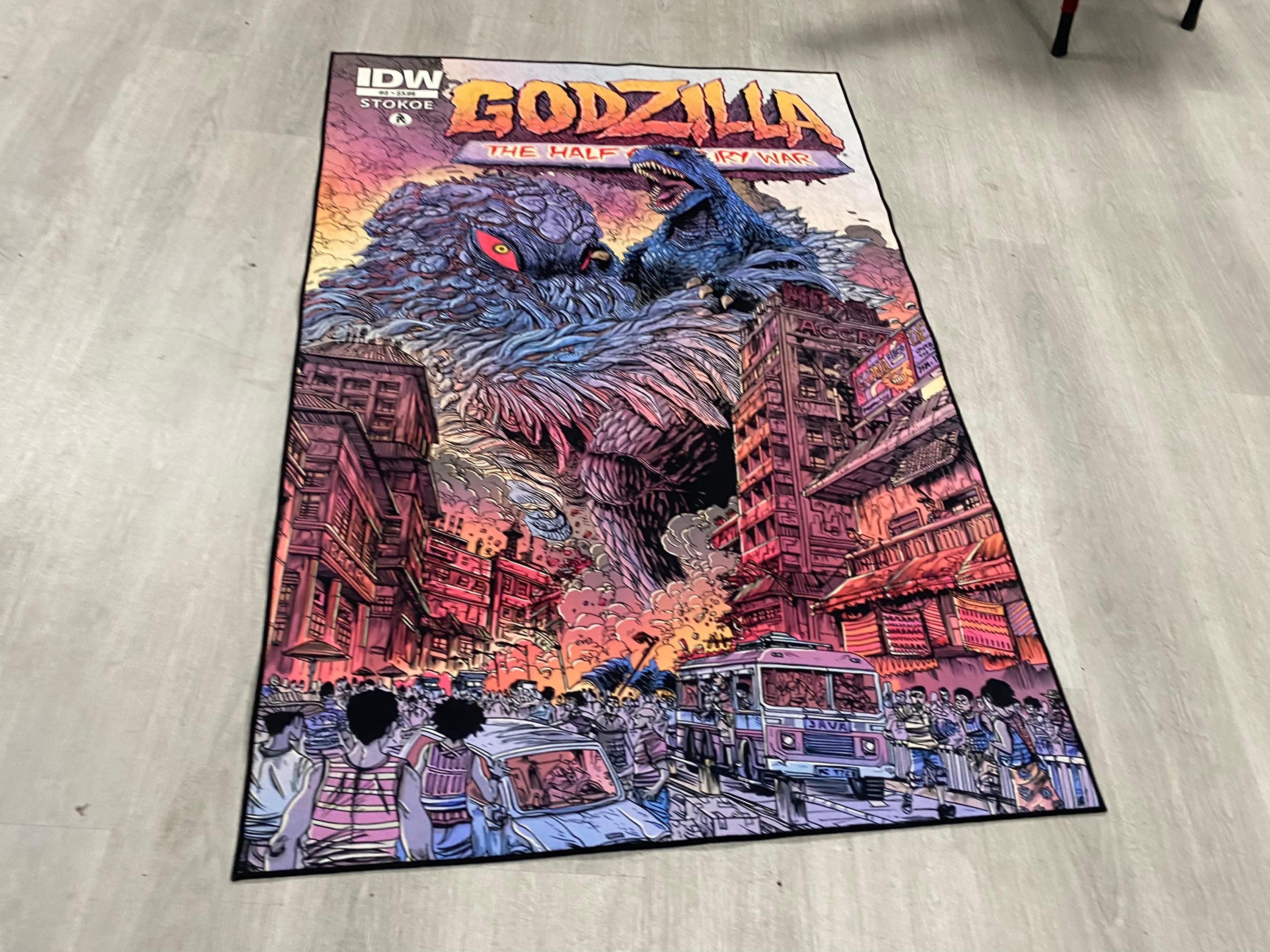 Godzilla , Godzilla Rug, Comic Books Rug,godzilla Legends Rug, Retro ...