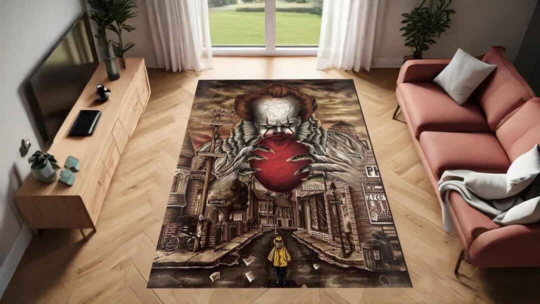 Horror Movies Rug,pennywise Rug,horror Rug,halloween Rug, Street Art ...