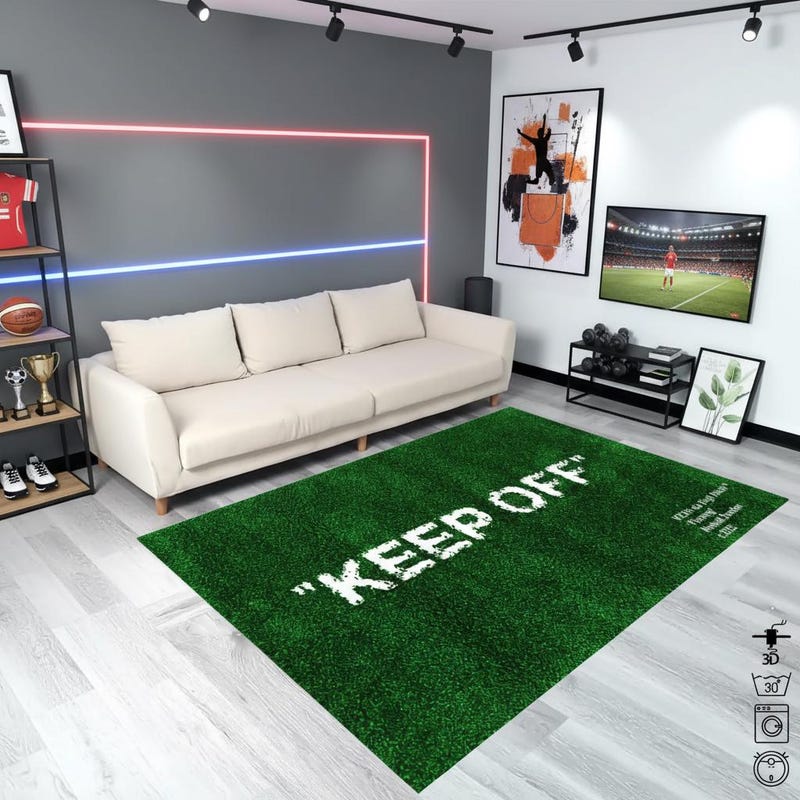 Keep Off Rug Turf Wet Grass Rug - Etsy