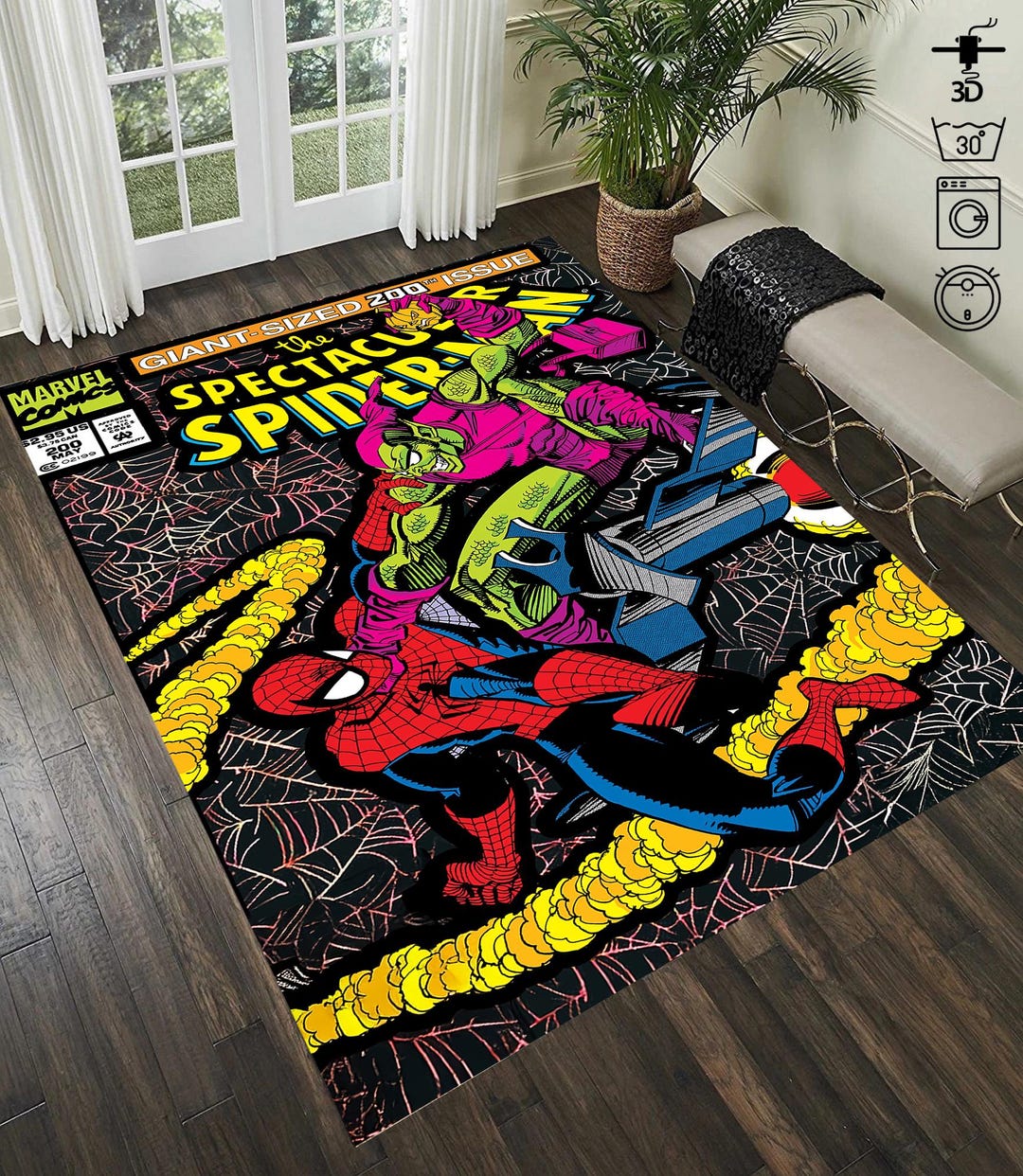 Spiderman Rug, Spiderman Vs Venom,spider Rug, Movies Rug, Spider Man ...