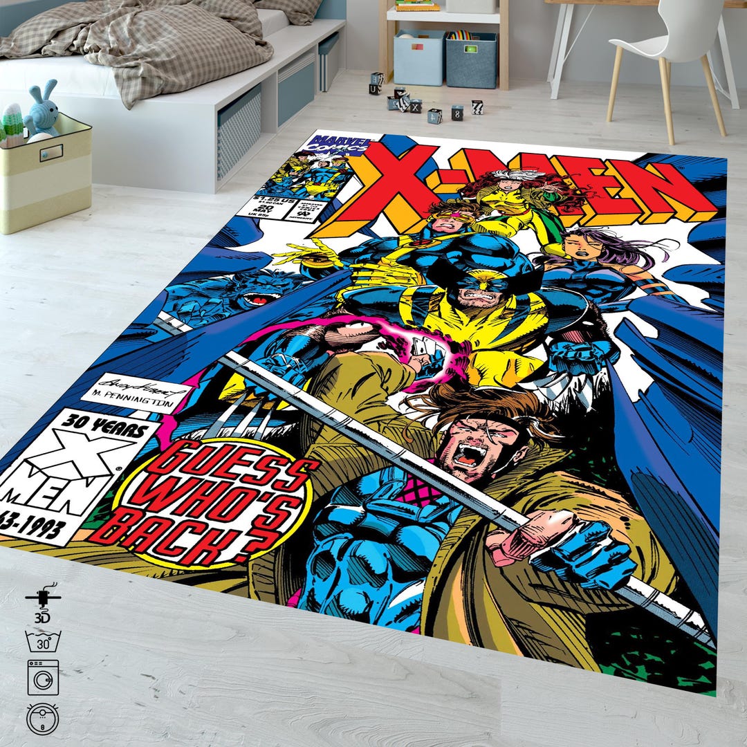 Wolverine Rug Duster Comic Cover Rug,x-men Rug,retro Legends Rug, Wolverine Rug, Comic Rug ...