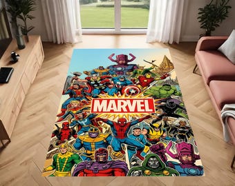 Super Hero Rug,Spider-Man Rug,Venom Rug,Magazine Cover,Legendary, Fantastic Rug, ,Comic Book Rug,Spider Man,Kid Rug,,Avenger rug,