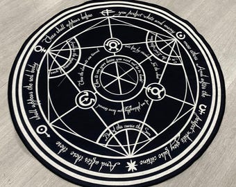 Alfombra de Fullmetal Alchemist: Alfombra circular de transmutación de anime