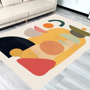 Abstract Nordic Rug: Modern Geometric Area Rug