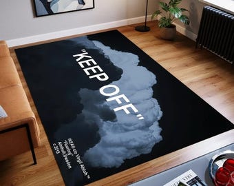 Keep Off Rug, Keep Off Clouds Rug, Traditional Abstract Rug, Custom Rug, Home Decor Rug, Modern Rug, Popular Rug, Area Rug,The Best Gift