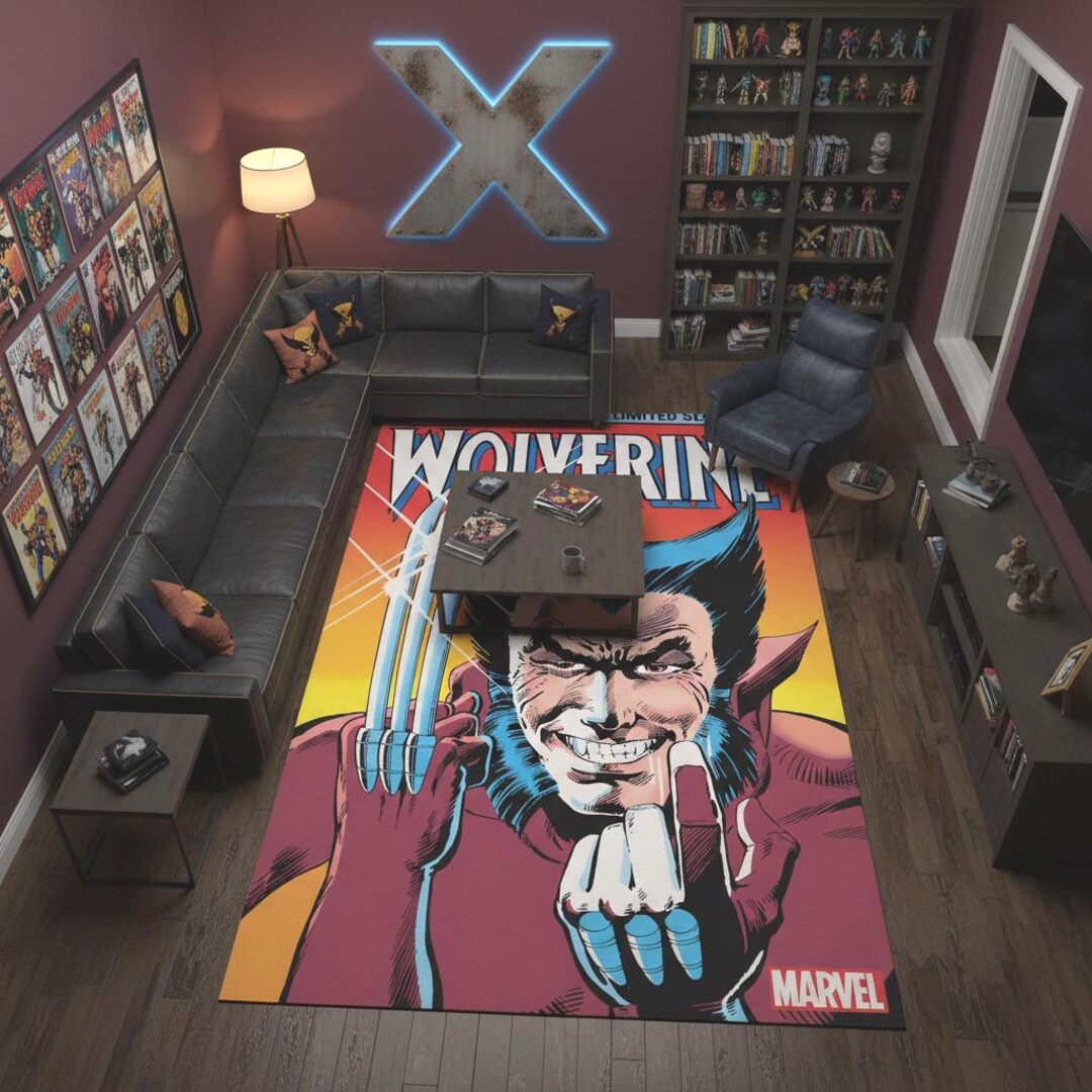 Wolverine Rug,retro Legends Rug, X-men Rug, Comic Rug,comic Cover Rug ...