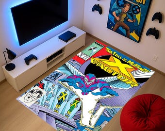 Retro Comic Book Rug: X Factor