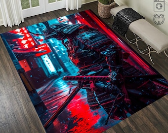 Japan Samurai Rug: Japanese Style Area Rug