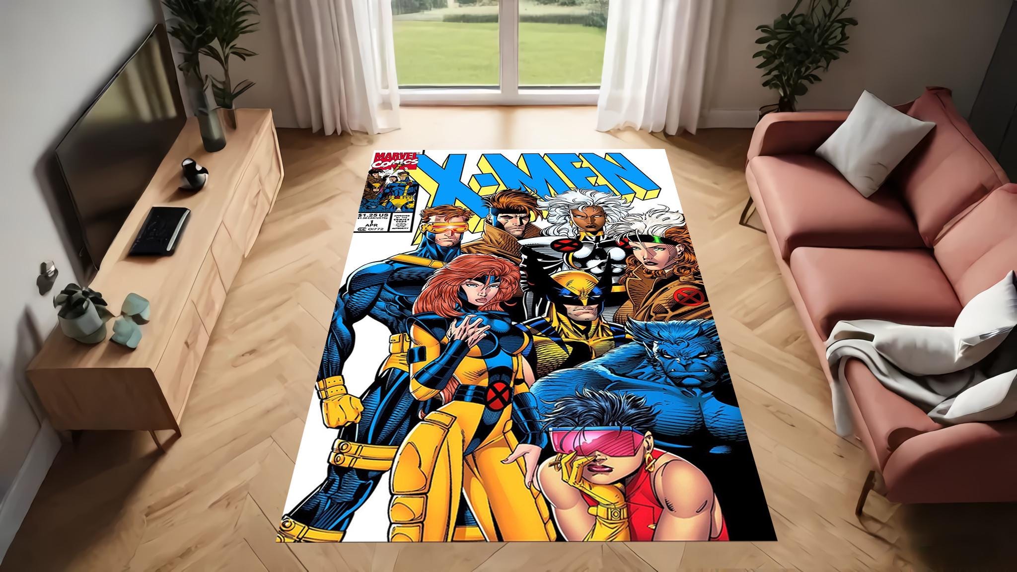 X-men Comic Cover Rug: Retro Superhero Decor - Etsy