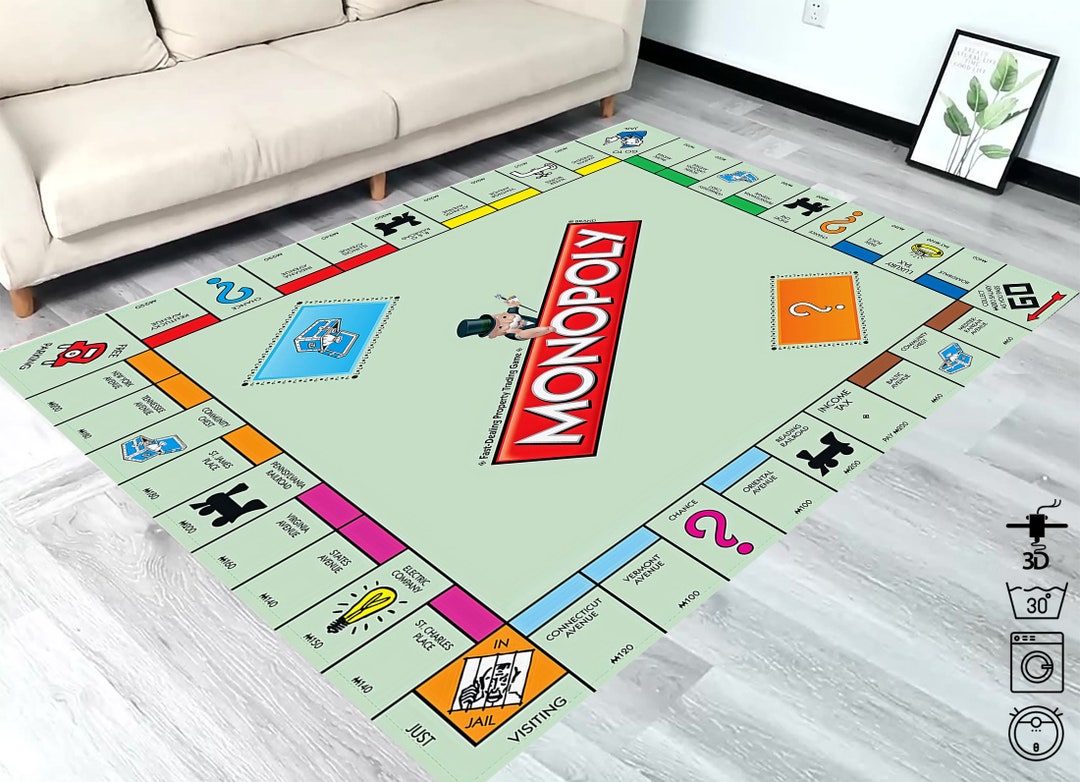 Rug Raly Game Mono-poly Rug,custom Game Rug,carpet Games,board Game Rug,board Area ...