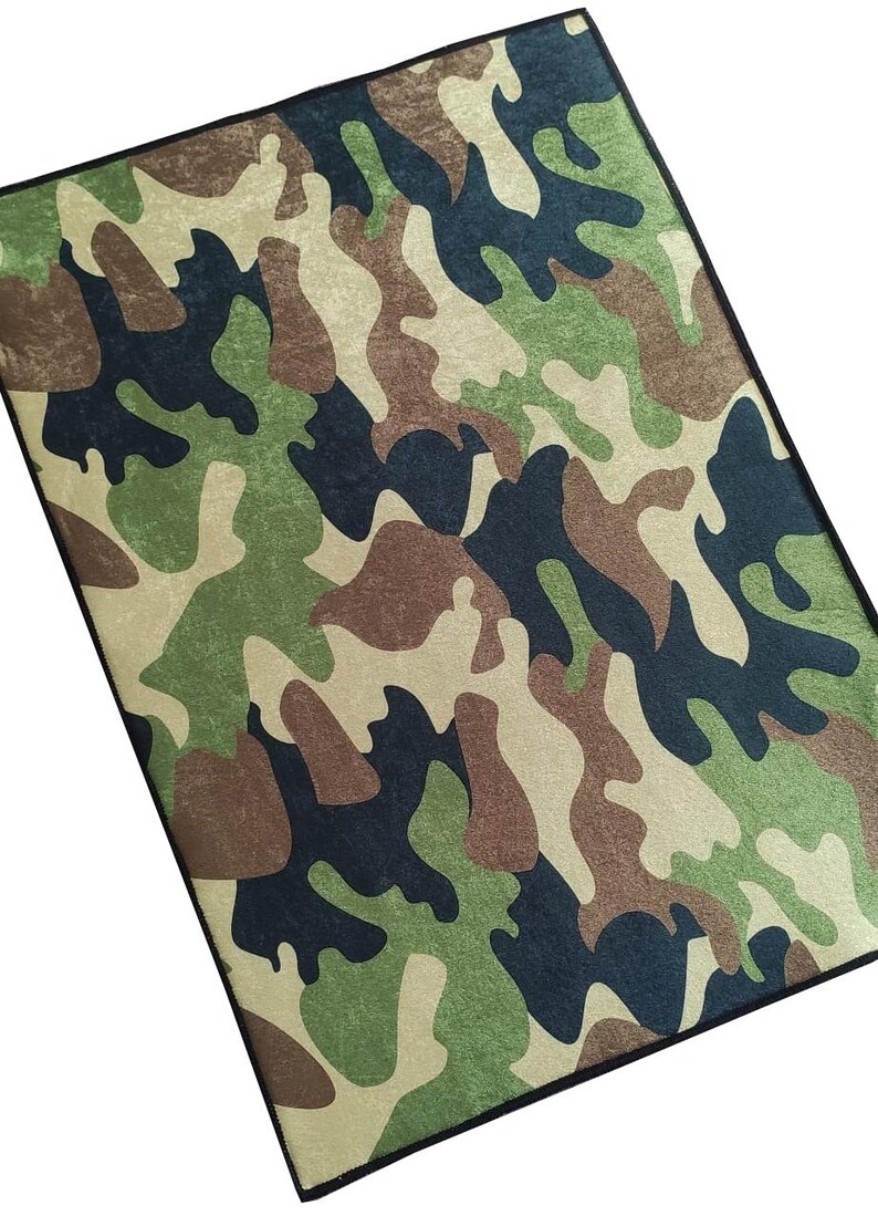 Camo Round Rug Custom Round Rug: Personalized Design Rug - Etsy