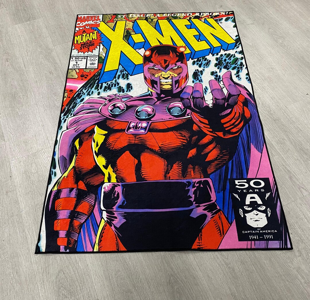 X-men Magneto Rug, Comic Books Rug, Issue No 1, First Number, Xmen ...
