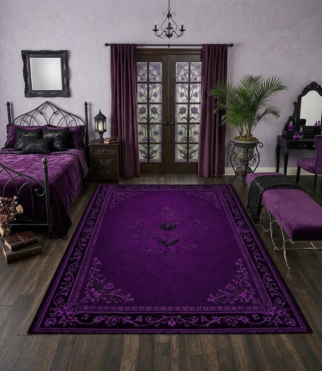 Carving logo rug (Purple)タフティングラグ il_1080xN.7979603849_9l2s.jpg