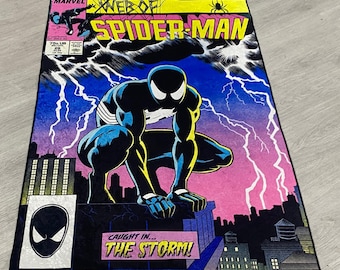Spiderman Teppich,Web von Spiderman,Retro Spinne Teppich,Comic Buch Teppich,Filme Teppich,Spider Man,Kinderteppich,Geschenk Teppich,moderner Teppich,super Hypebeast Dekor