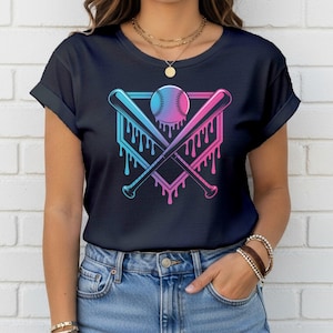 Cooles Ice Cream Drip Baseball T-Shirt für Jungen - Lustiges Jugend-Sport-Shirt