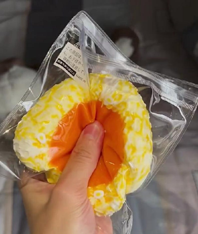 Egg Yolk Rice Ball Squishy,safe for Kids Over Three,creamy Texture ...