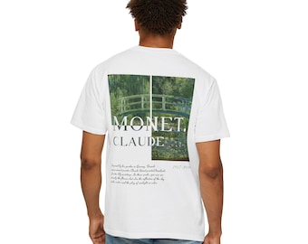Unisex Monet Claude T-Shirt, Impressionist Art Tee, Vintage Painting Graphic Shirt, Aesthetic Museum Gift Top