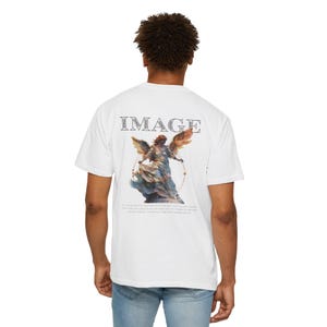 Angel Statue Graphic T-Shirt, Vintage Aesthetic Angelcore Tee, Unisex Streetwear Top, Artistic Spiritual Graphic Shirt