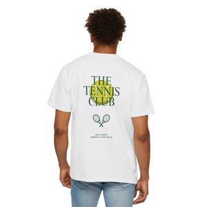 Tennis Club Graphic T-Shirt, Sporty Unisex Tee, Vintage Tennis Ball Shirt, Racket Graphic Top, Athletic Casual Outfit
