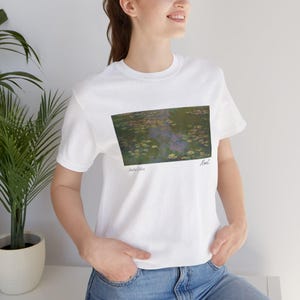 Monet T-Shirt, Water Lilies T-Shirt, Vintage Art Tee, Impressionist Painting Shirt, Gift for Art Lovers, Museum Style Tee