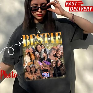90s Shirt Friend Custom, Best Friend Custom Photo Shirt, Best Friend T Shirt Personalized, Custom Gifts for Bestfriend