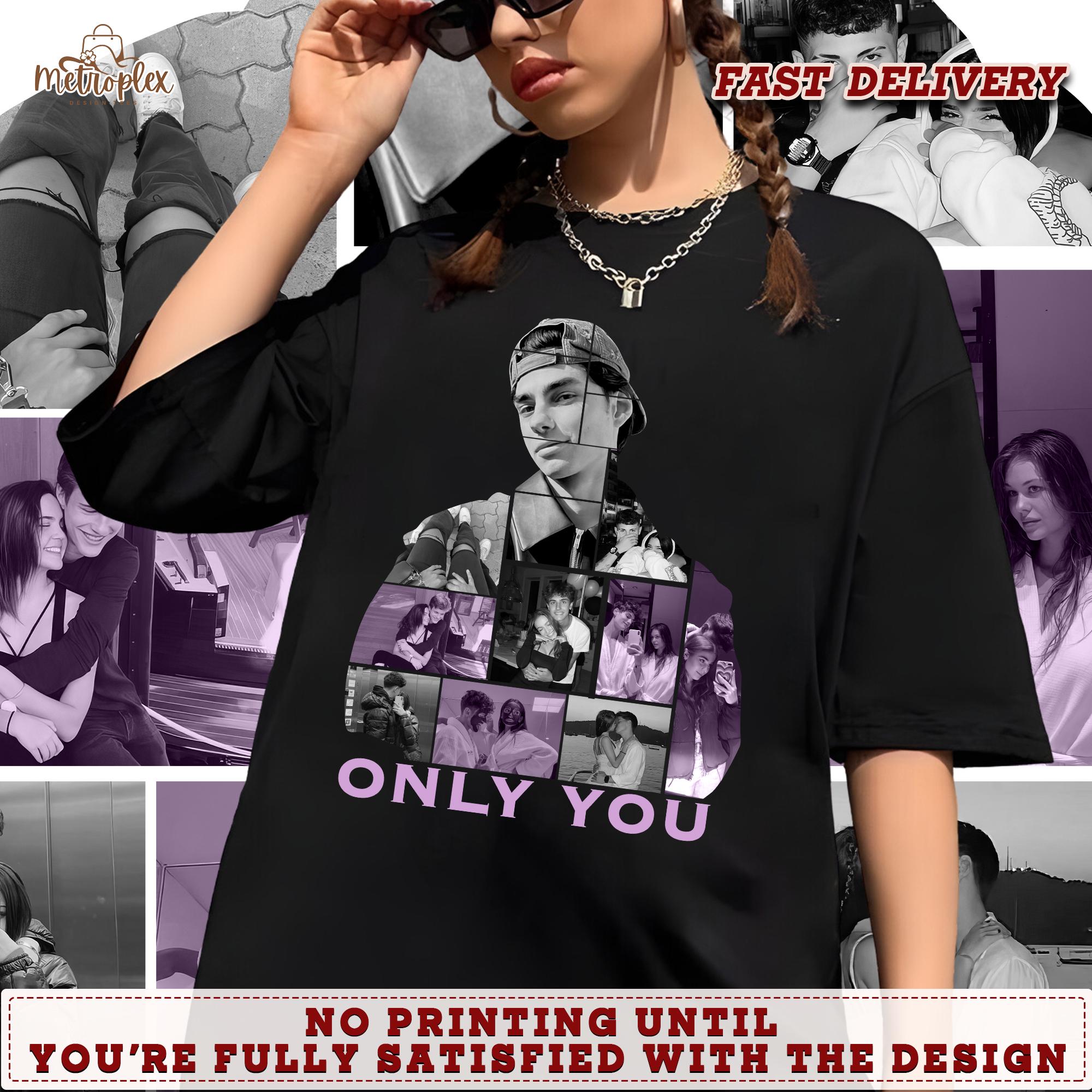 Custom Photo T-Shirt for Girlfriend, I Love My Girlfriend Gift, Personalized Tee with Collage Design
