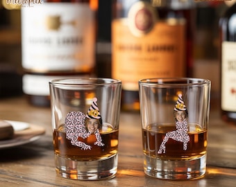 Custom Face Birthday Shot Glass: Funny Party Favor for Her
