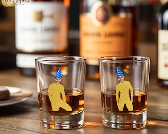 Custom Face Shot Glass: Personalized Birthday Party Favor, Made in USA
