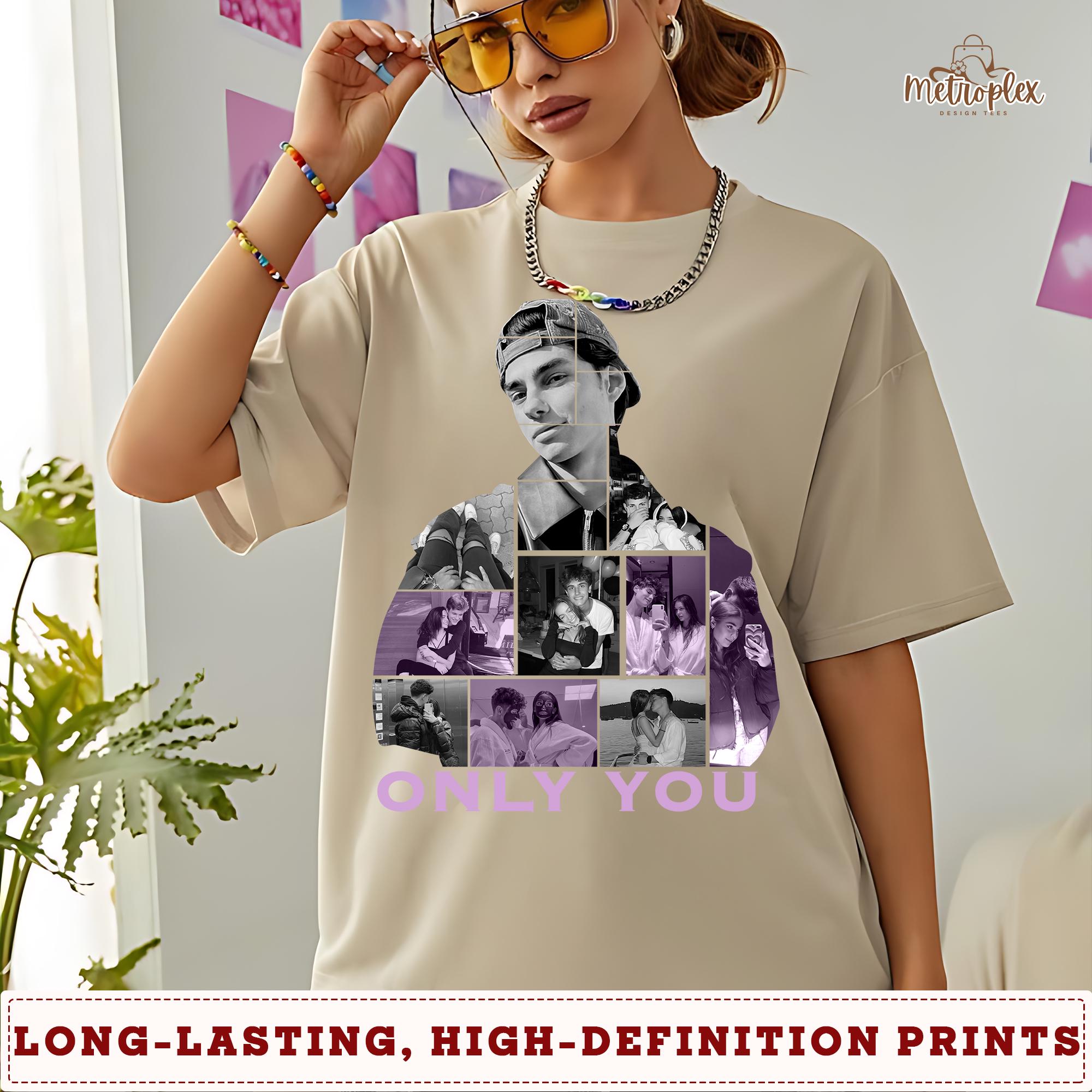 Custom Photo T-Shirt for Girlfriend, I Love My Girlfriend Gift, Personalized Tee with Collage Design
